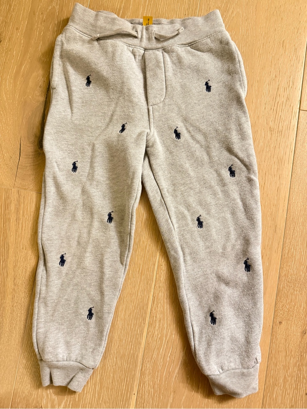 Polo by Ralph Lauren Kids Light Gray Embroidered Logo Fleece Sweatpants